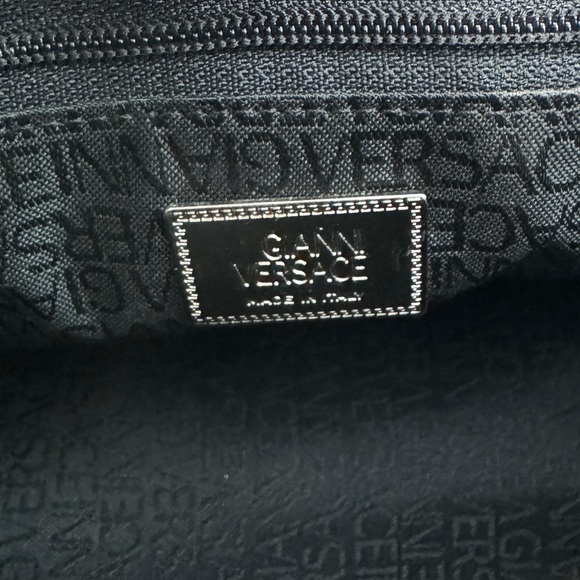 Versace Patent Leather Shoulder Bag with Silver Hardware - Picture 10 of 11